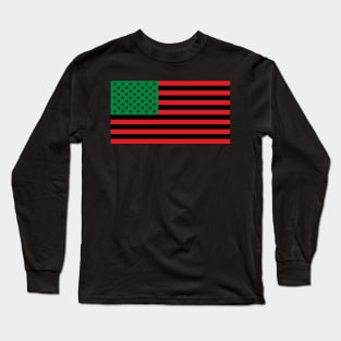 Pan African American Flag Long Sleeve T-Shirt